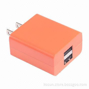 Dual USB Travel Charger, 3.1A, Sized 48 x 39 x 23mm